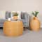 Hello Honey® 18" Natural Wide Rattan Round Accent Table
